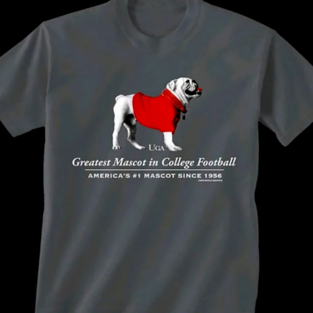 New Georgia Bulldogs Men's "Greatest Mascot" T-Shirt Sz. XL